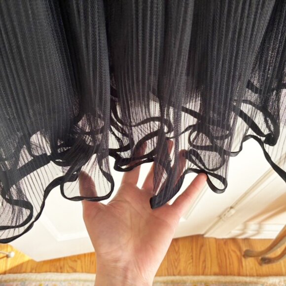 Oak + Fort NWT Skirt S Small Black Layered Tulle Midi NEW - Picture 6 of 14